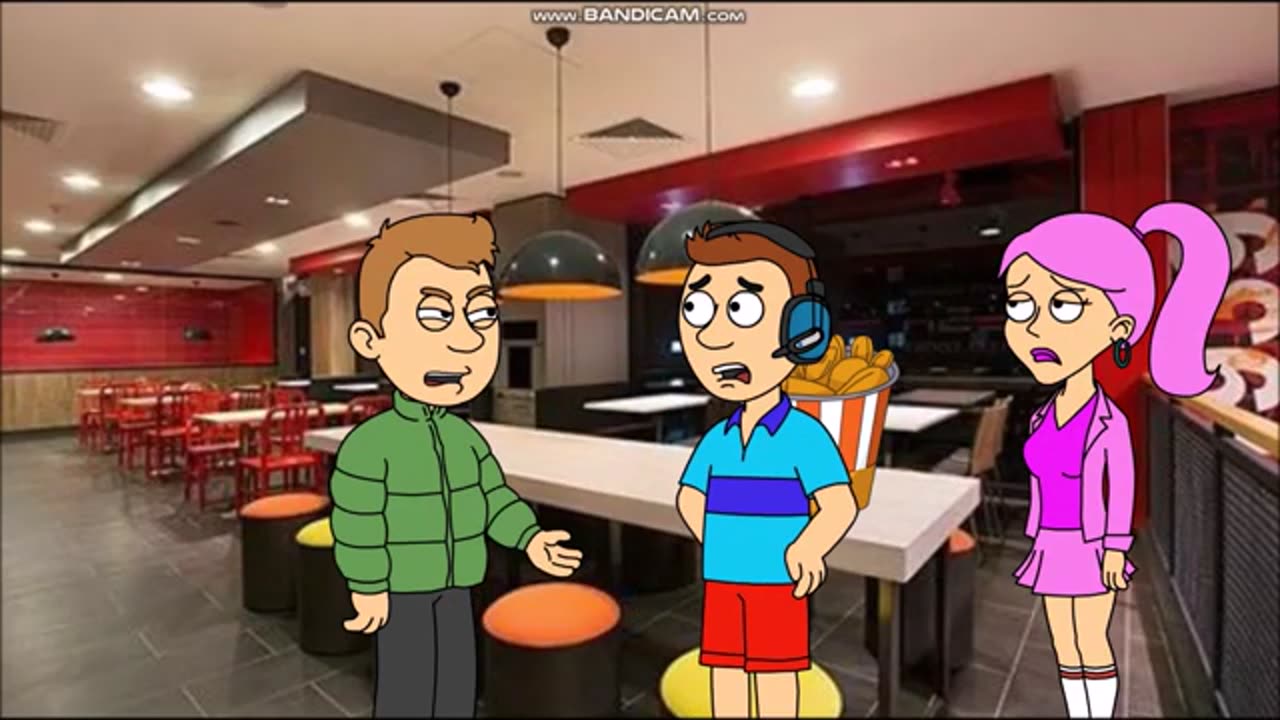 Lily Tries To Steal Zack's Bucket Of Chicken At KFC/Grounded