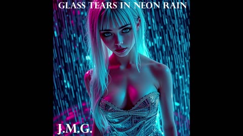 Glass Tears in Neon Rain by John M. Gunn