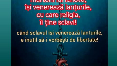 adeptii de la martorii lui iehova isi venereaza lanturile cu care religia ia facut sclavi
