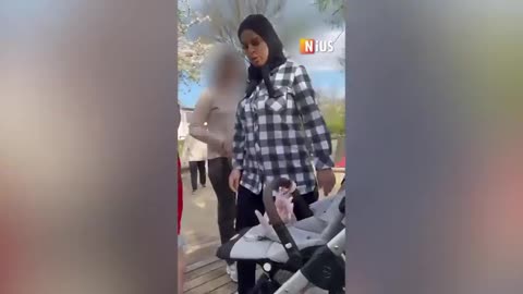 Syrian woman attacks a German mother holding her 12-day-old baby following a dispute at a playground