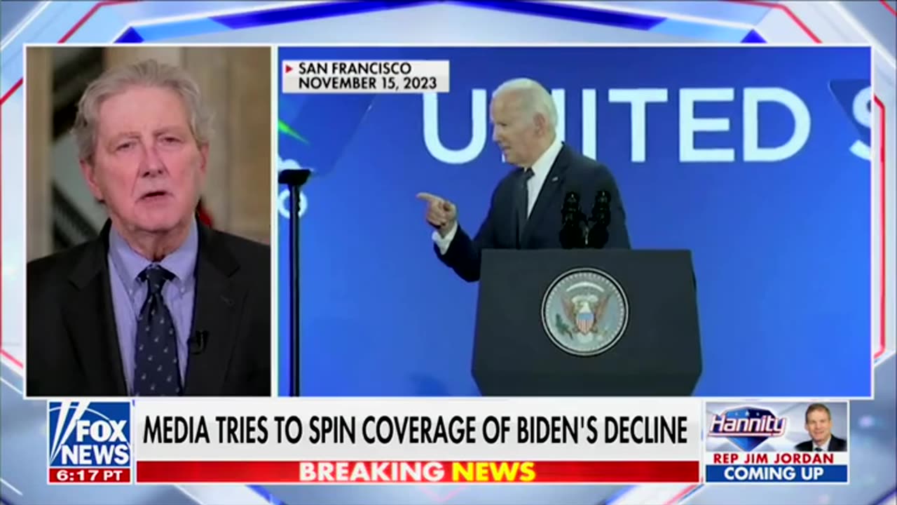 John Kennedy Says Same Media Outlets Praising Book Pushed Back Against Reports Of Biden's Decline