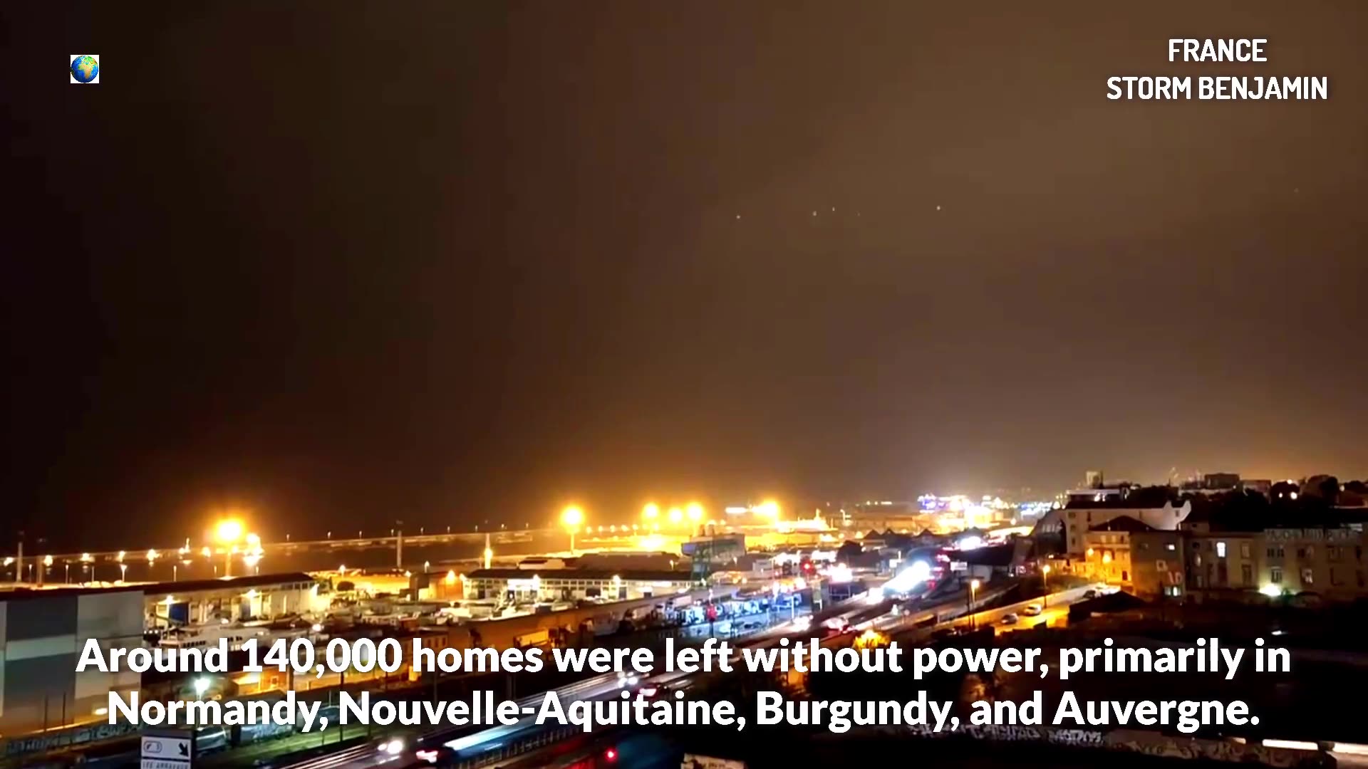 La tempête Benjamin a frappé la côte française avec des vagues géantes