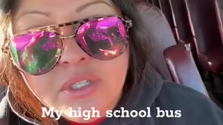 Highschool kids talked about Charlie Kirk today on her bus