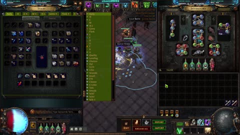Farming and trying to double corrupt a Mageblood Elementalist FR