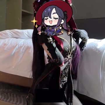Mona Cosplay from Genshin Impact | Black Stockings Edition