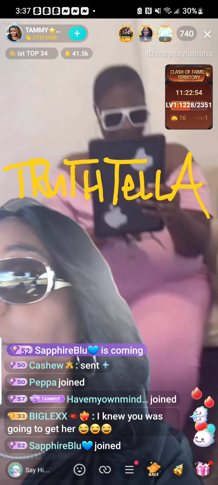 TAMMY PEAY GOING ALL THE WAY IN ON MOMMA ACE