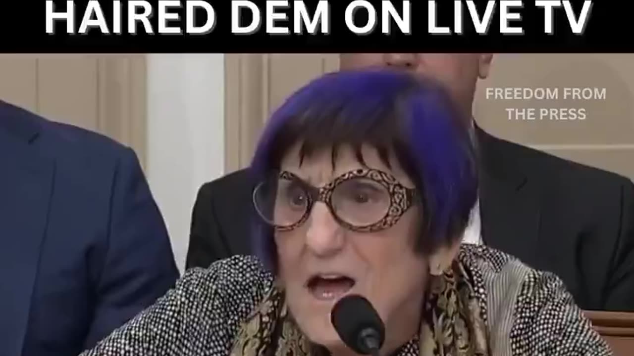 How did this blue haired peacock head get into congress