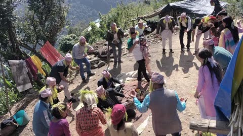 The Cultural Dance Of Western Part of Nepal At the time of Festivals