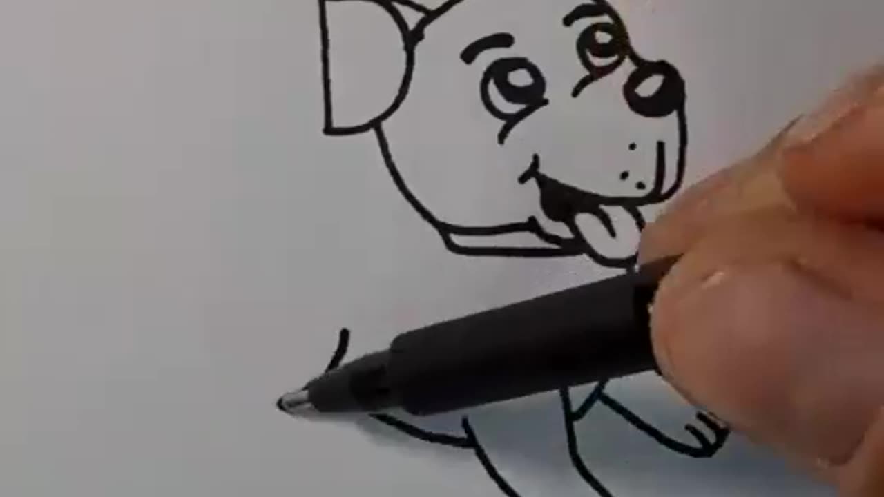 How to draw cute puppy #drawing