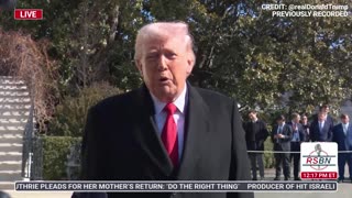 WATCH: President Trump Speaks to the Press Before Leaving the White House - 02/13/26