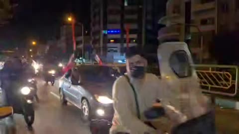 Residents of Tehran took to streets