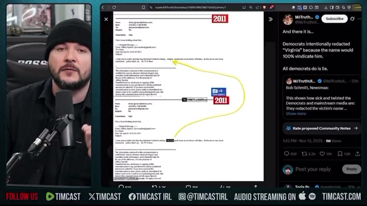 “Democrats tried to frame Donald Trump and got caught the same day and it is insane.”