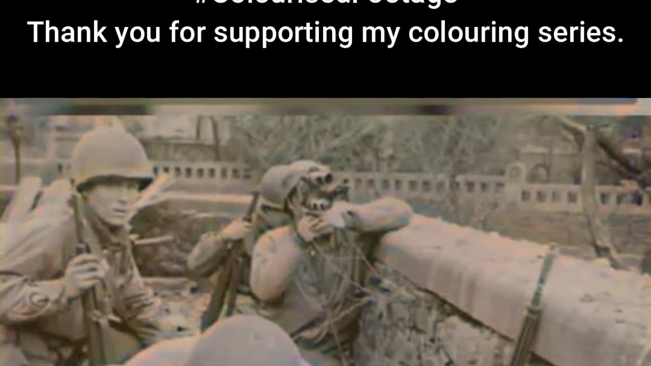 WWII Frontline Cameramen #ColourisedHistory
