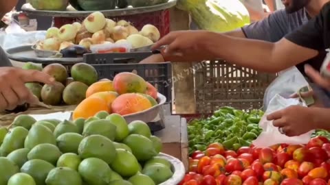 Documentation from one of the markets in the Gaza Strip shows an abundance of goods