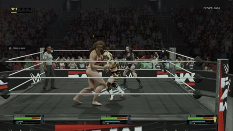 wwe 2k25 225 universe Megan Star VS Heather Sain VS The Witch