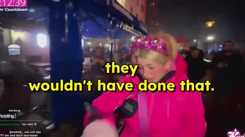 German streamer wanted to show how safe is to celebrate New Year’s with muslims and she got stoned