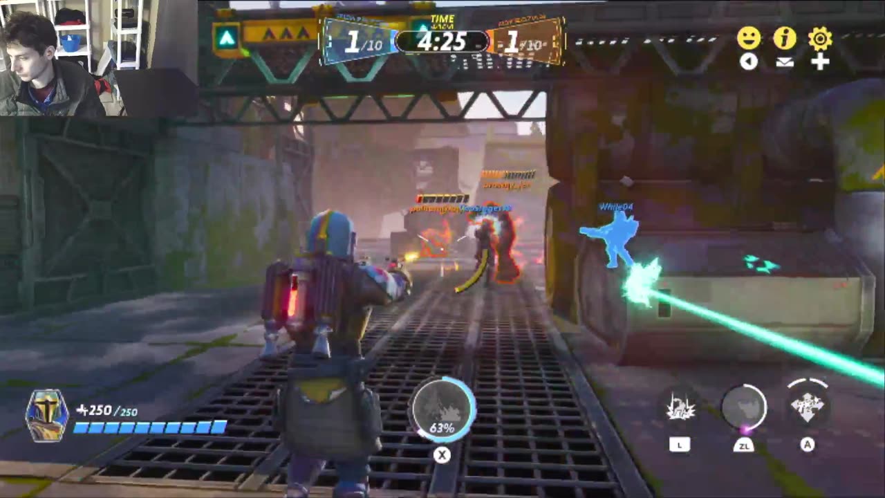 Star Wars Hunters Squad Brawl Online Multiplayer Match #2 - Playing As Aran Tal The Mandalorian