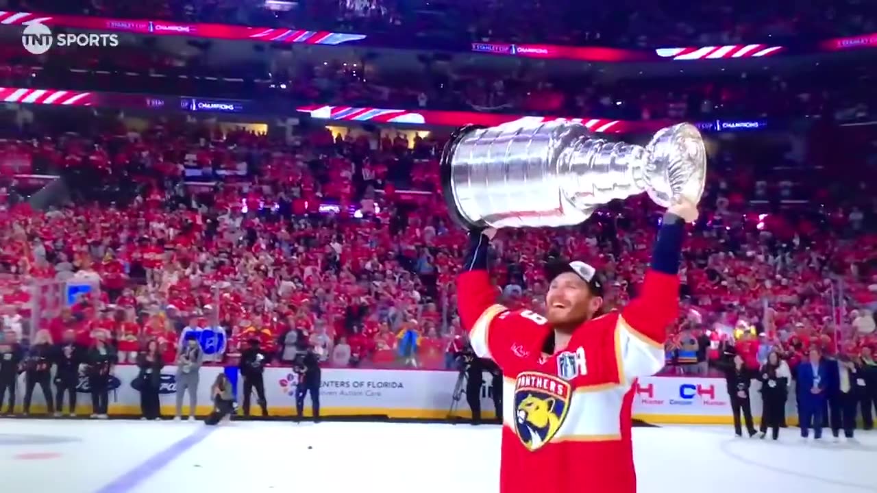 Panthers Cup ceremony + MVP Trophy 🏆