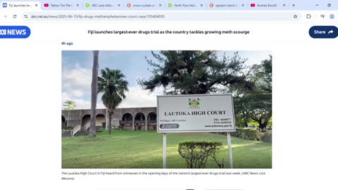 ABC uses Fiji meth bust story bust to allude to dismantling of trade in another dug: adrenochrome