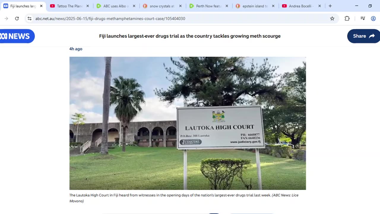 ABC uses Fiji meth bust story bust to allude to dismantling of trade in another dug: adrenochrome