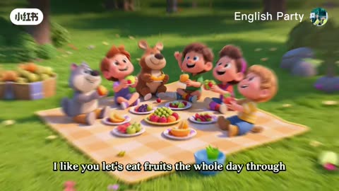 ABC Fruits Song for Kids rhymes nursery
