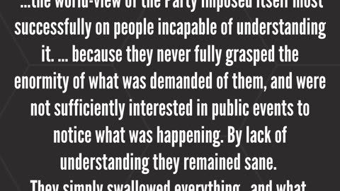 Doublethink for sanity! #totalitarianism #georgeorwell #1984