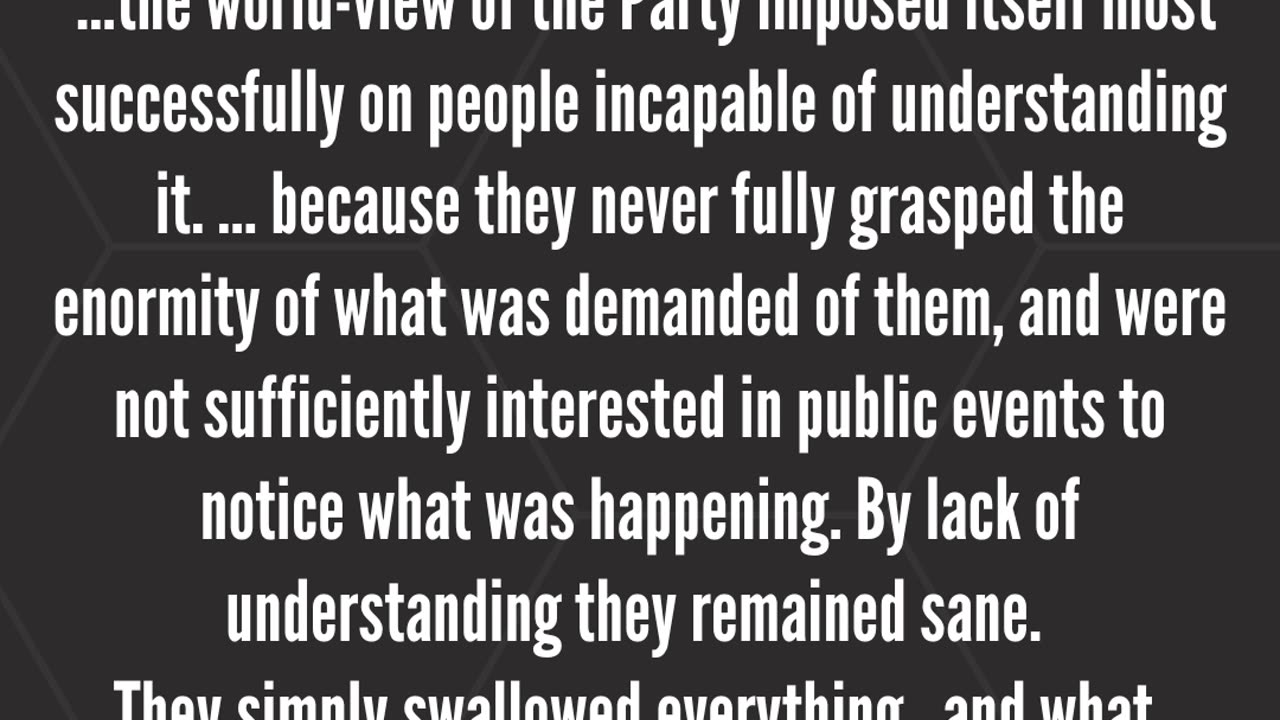 Doublethink for sanity! #totalitarianism #georgeorwell #1984