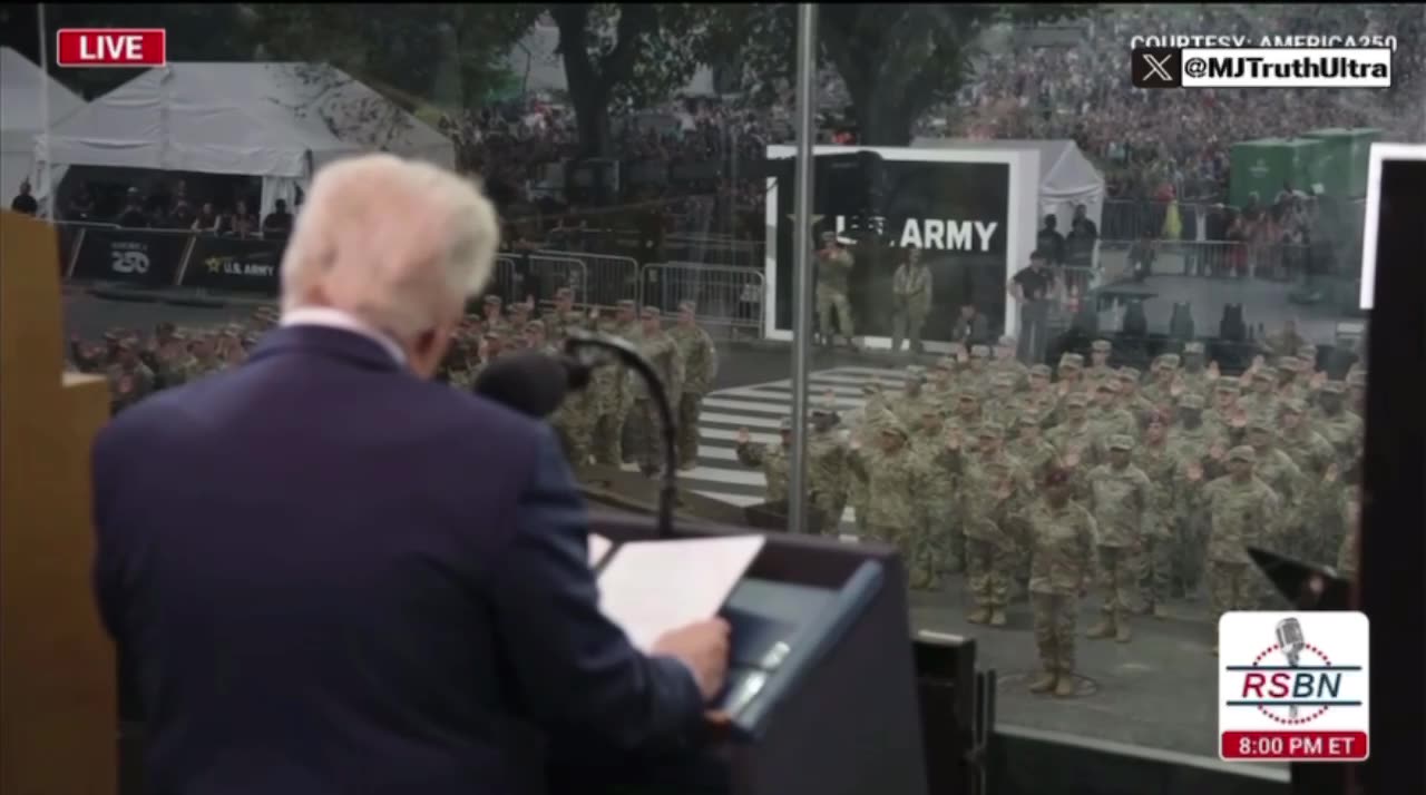 President Trump - 250th Swearing in Ceremony- A MESSAGE TO THE WORLD!