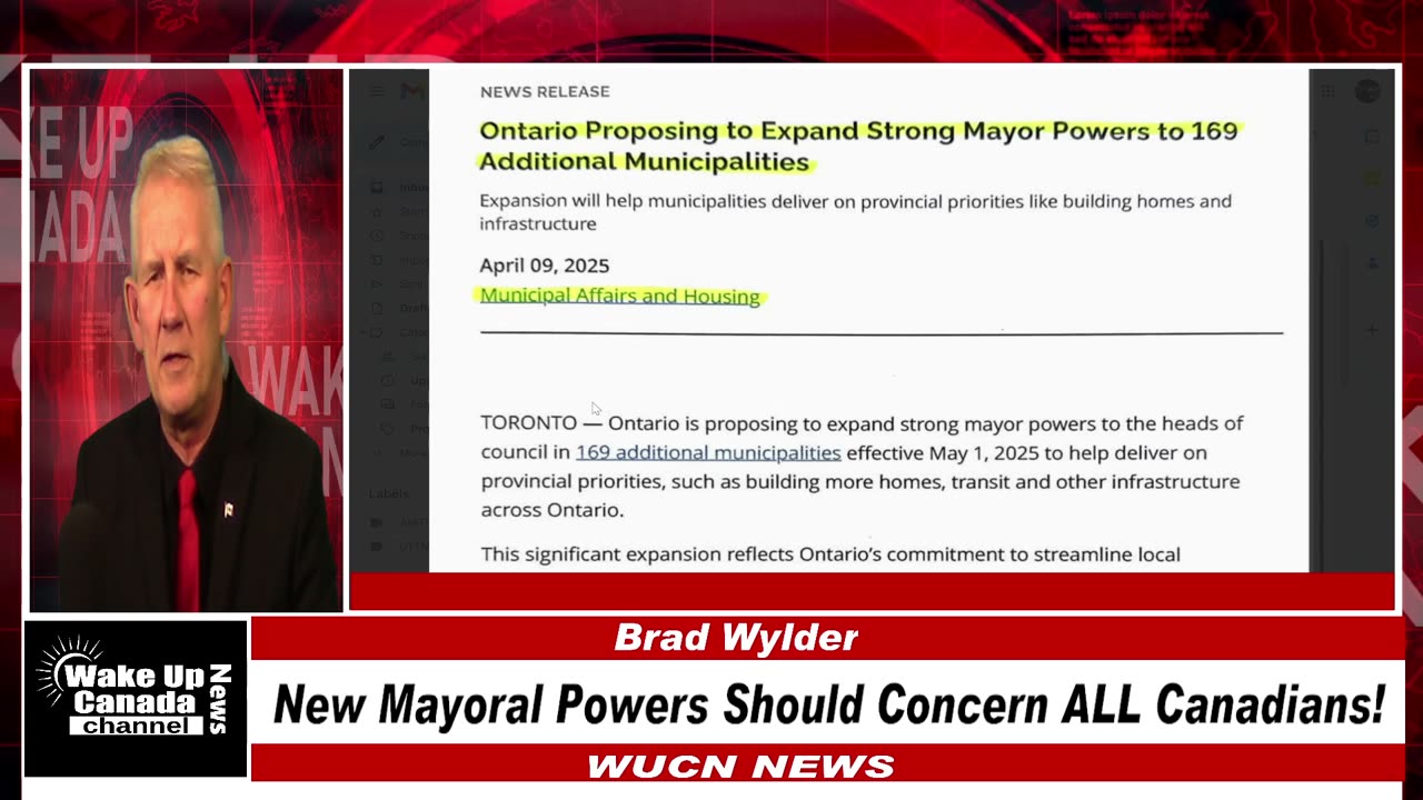 WUCN-Epi#260-New Mayoral Powers Should Concern ALL Canadians!