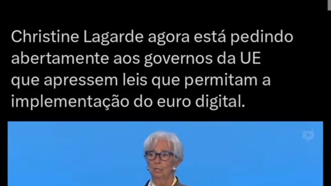 Christine Lagarde está agora pedindo abertamente aos governos da UE que apressem as leis que permitiriam o lançamento do euro digital