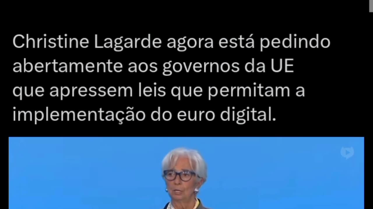 Christine Lagarde está agora pedindo abertamente aos governos da UE que apressem as leis que permitiriam o lançamento do euro digital