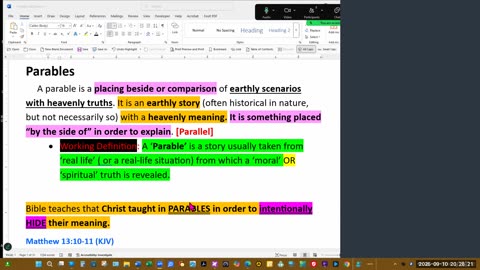 Bible Study 2025-09-10