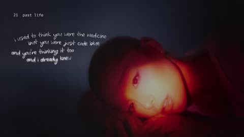 Ariana Grande - past life (lyric visualizer)