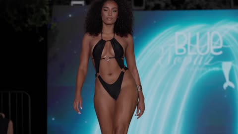 Cathyliana Santiago-Nunez _ Blue Topaz Swim _ Miami Swim Nude 18 Hot Swim Look Bikini Run Video