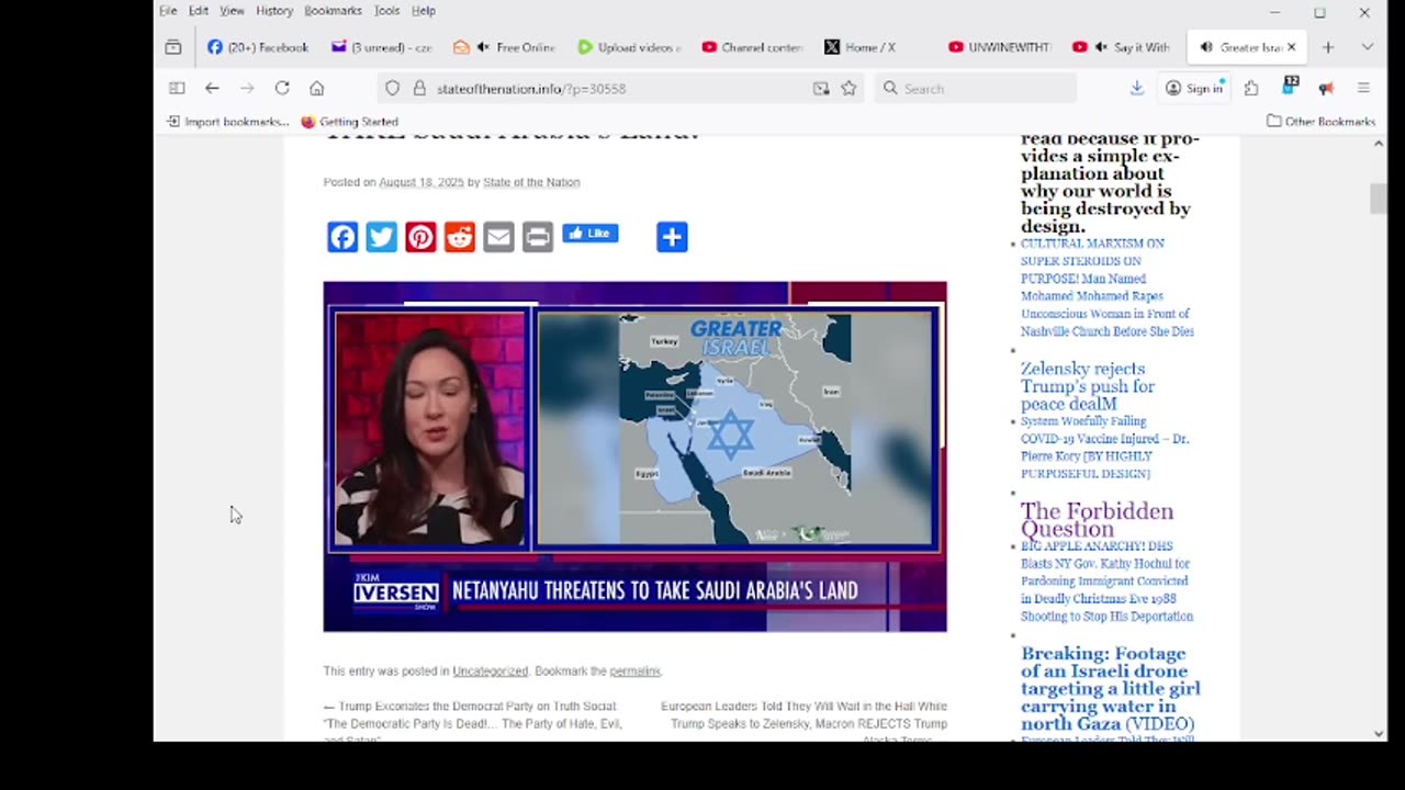 Greater Israel: Netanyahu Threatens To TAKE Saudi Arabia’s Land!