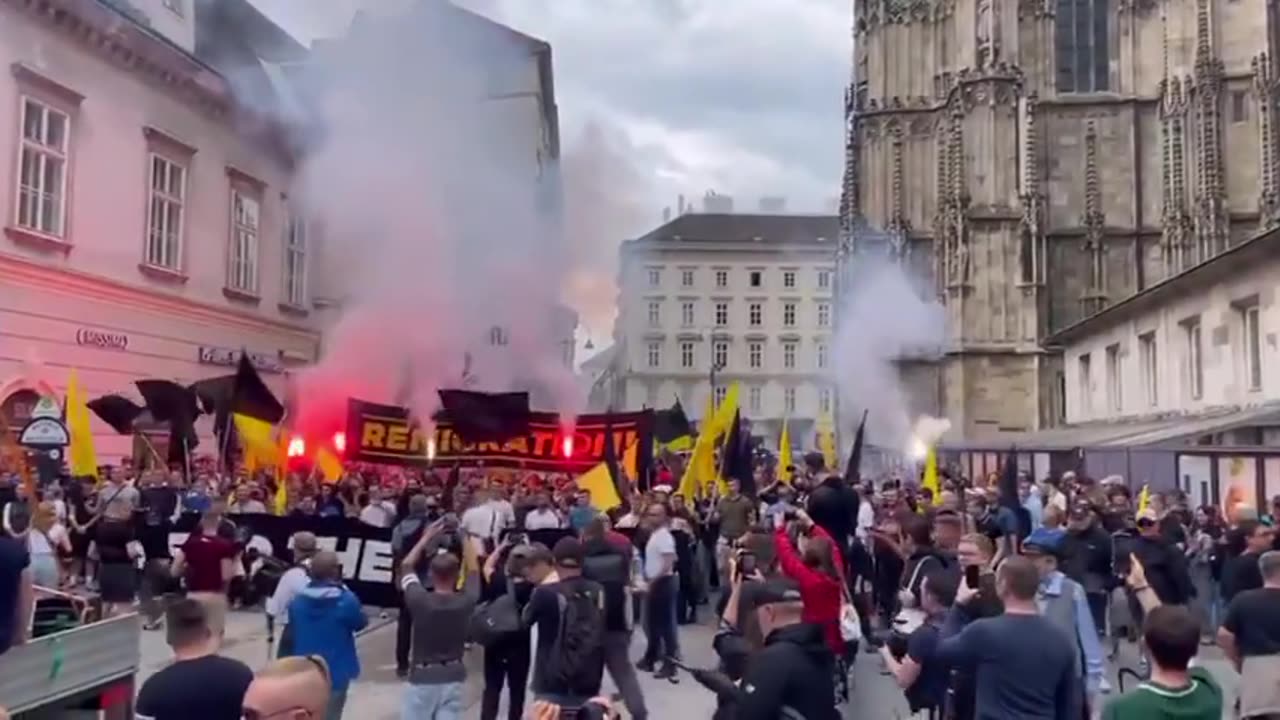 Huge crowds flood Vienna chanting “Stop importing, start deporting!”