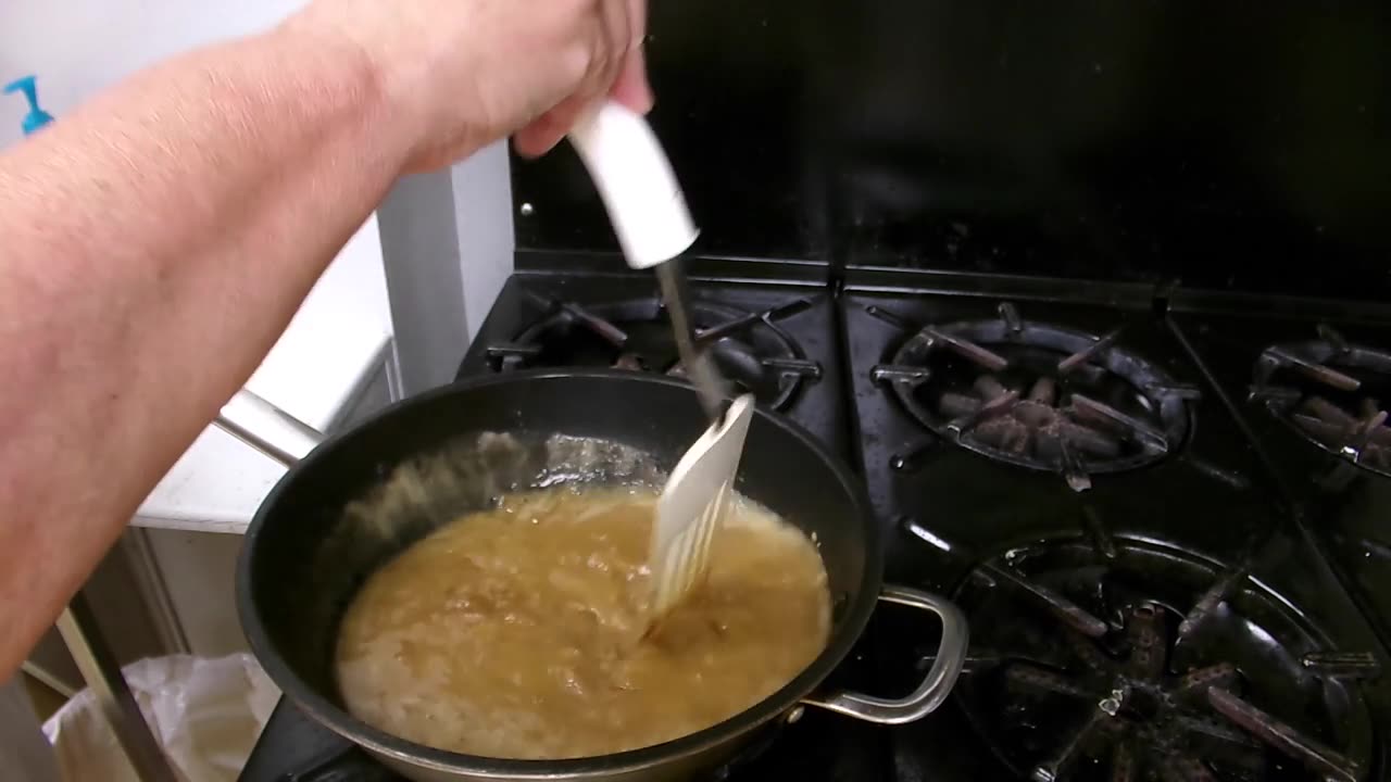 Onion Gravy on Day Old Bread