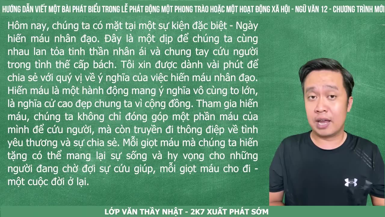 54 Hướng dẫn viết một bài phát biểu - chuyên đề ViếtVideo