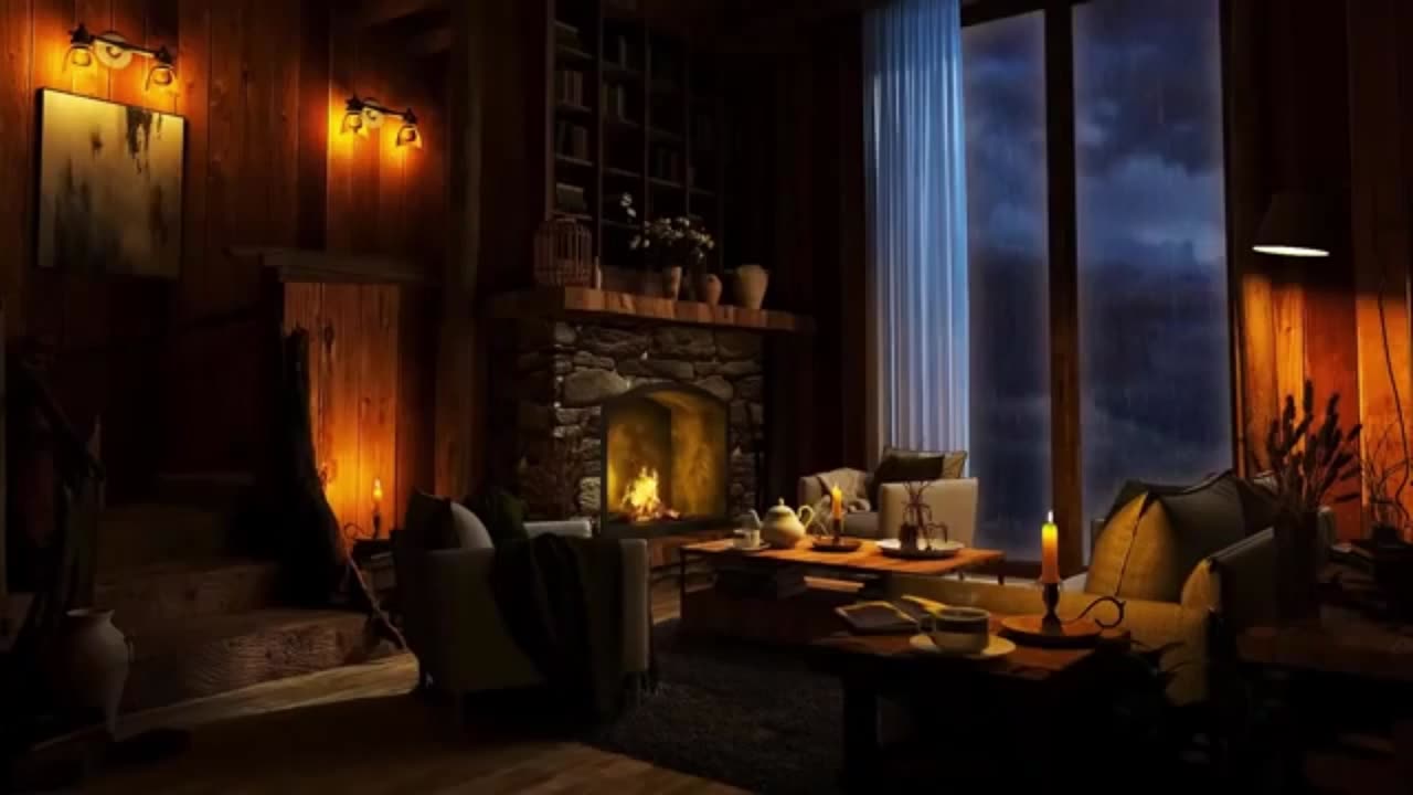 Ethereal Fireplace Ambiance