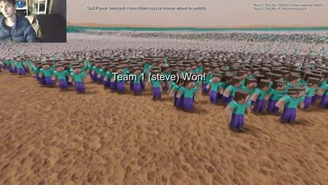 One Million SpongeBob SquarePants VS Steves From The Minecraft Series In A Battle