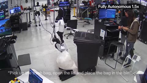 Tesla Optimus robot cleaning 