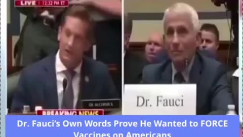 Dr. Fauci’s Own Words Prove He Wanted to FORCE Vaccines on Americans