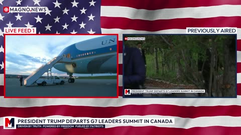 🇺🇸 President Trump Departs G7 Summit in Canada for The Situation Room in Washington, DC [LIVE]