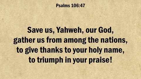 Psalm 106