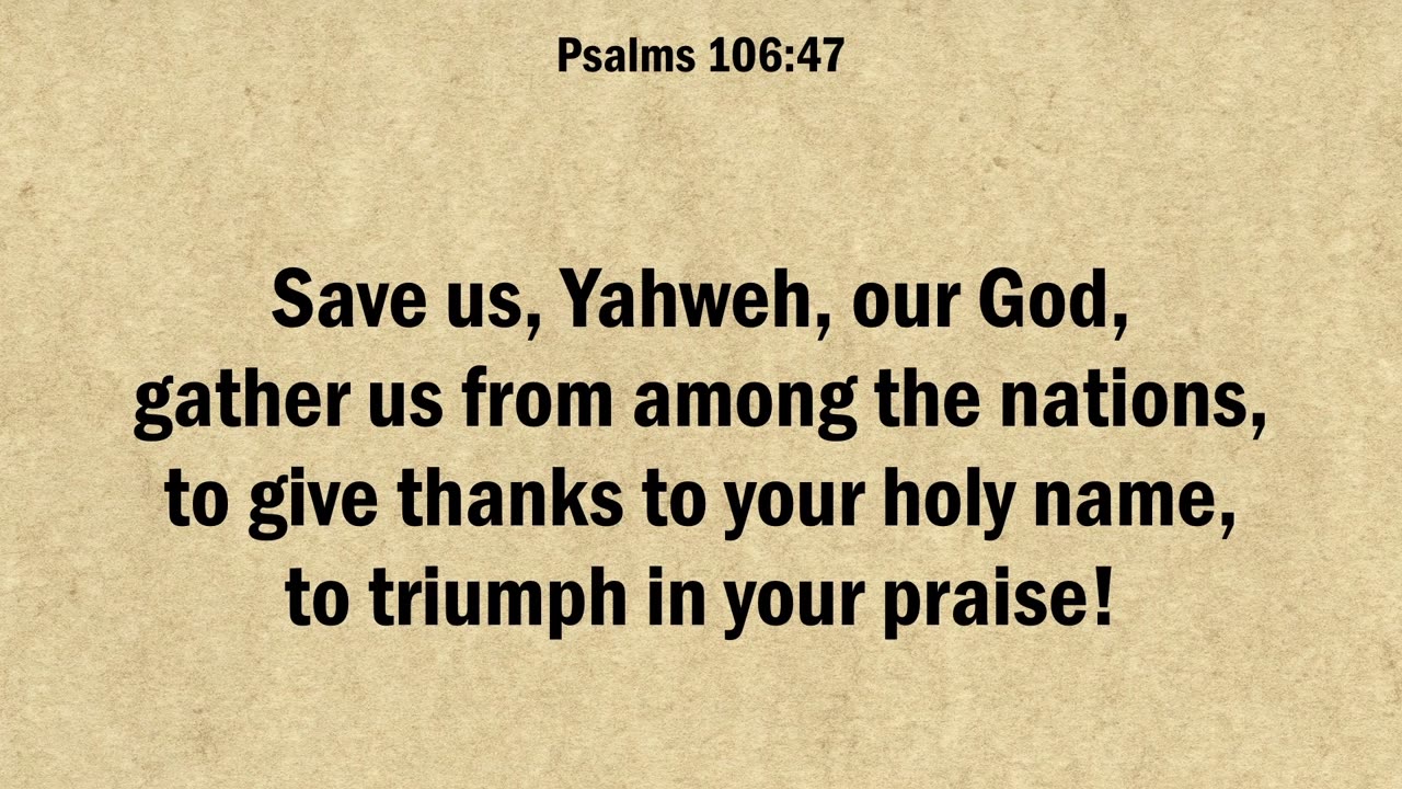 Psalm 106