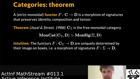 ActInf MathStream 013.1 ~ Alexis Toumi: "DisCoPy: Monoidal Categories for Active Inference"