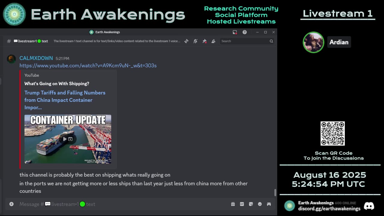 Earth Awakenings - Livestream 1 - #3359