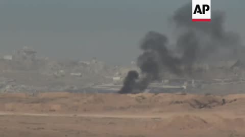 Explosions seen over Gaza as first phase of peace plan nears implementation