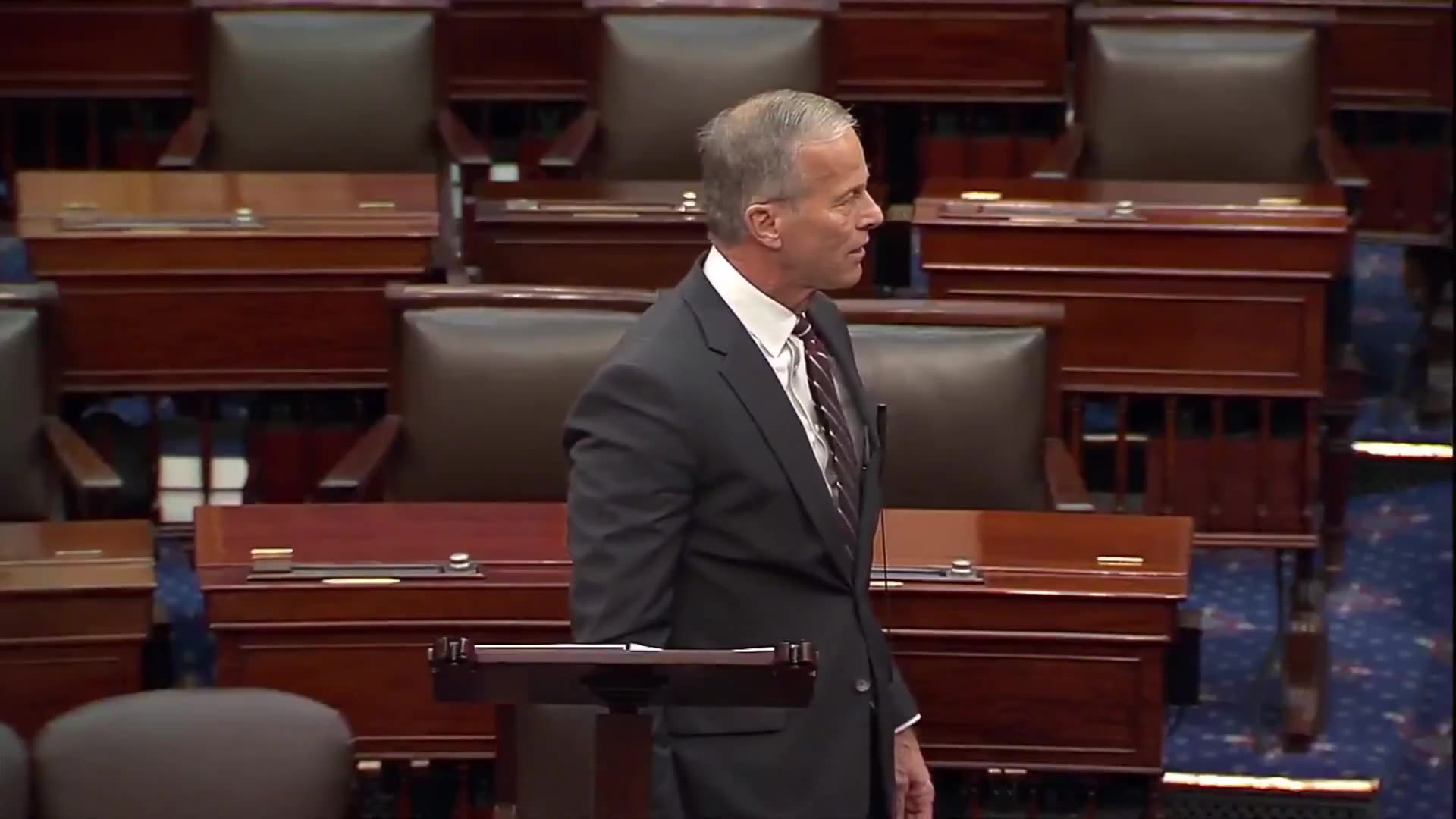 Senate Majority Leader John Thune went scorched earth on Democrats to their face: