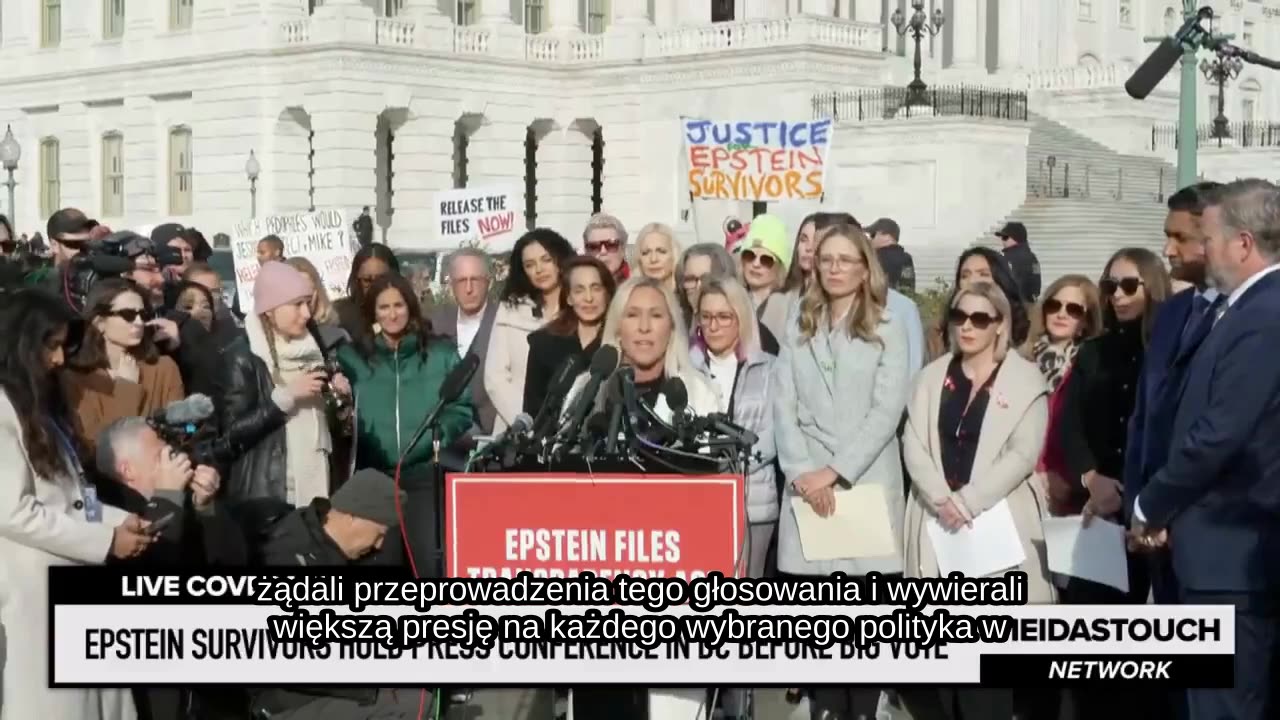 MTG stojąc z ofiarami Epsteina: „Zostałam nazwana zdrajczynią przez człowieka, dla którego walczyłam przez sześć lat.